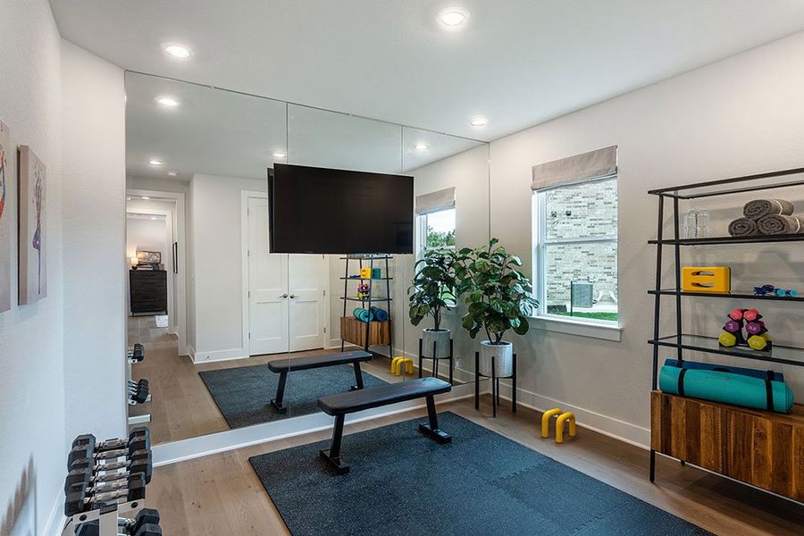 Representative furnished interior of a home built from the Pewter by Taylor Morrison in Travisso Siena Collection, Leander (Image 6). Representative furnished interior of a home built from the Pewter by Taylor Morrison in Travisso Siena Collection, Leander (Image 6).