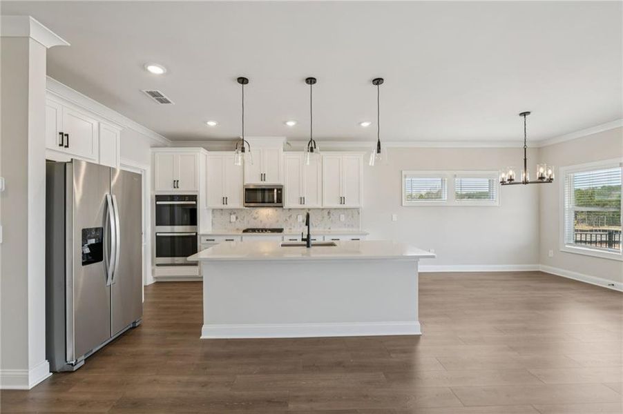 Furnished interior view inside a new home in River Pointe, Monroe (Image 8).