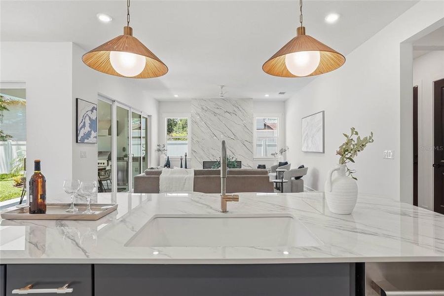 Furnished interior view inside a new home in , Tampa (Image 14).