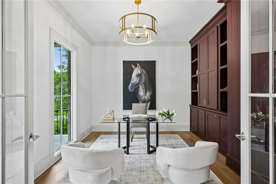 Furnished interior view inside a new home in , Atlanta (Image 24).