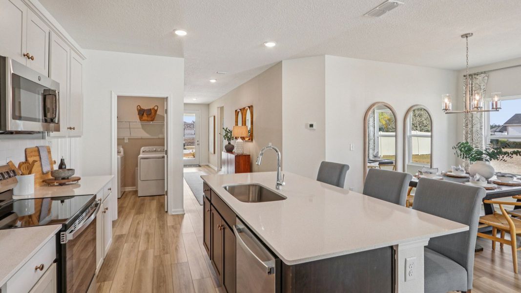 Merritt Floorplan Kitchen by DRB Homes in the Panther Creek Community, Jacksonville, FL