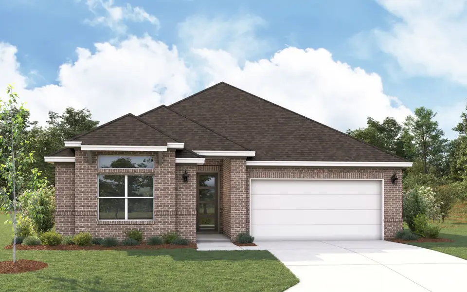 Representative exterior photo of a completed home built from the Bianca by Mattamy Homes in Spiritas Ranch, Little Elm, TX (Image 2). Representative exterior photo of a completed home built from the Bianca by Mattamy Homes in Spiritas Ranch, Little Elm, TX (Image 2).