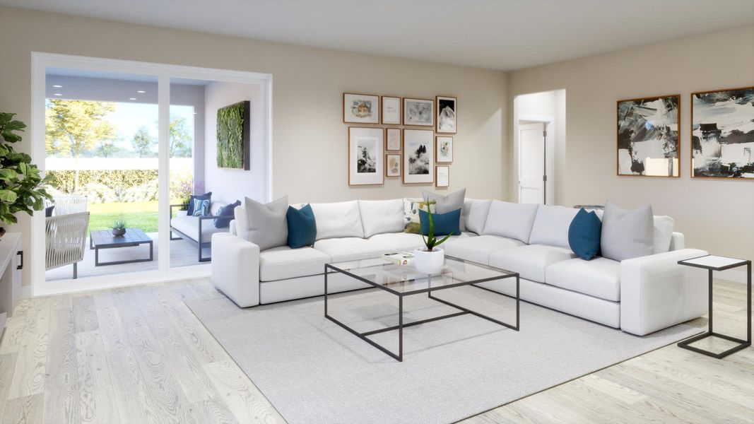 Family Room | Luna | Hodges Reserve | New Homes In Howey-in-the-Hills, FL by Landsea Homes Family Room | Luna | Hodges Reserve | New Homes In Howey-in-the-Hills, FL by Landsea Homes