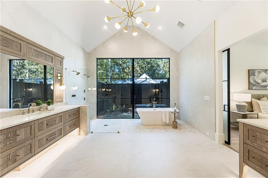 Furnished interior view inside a new home in , Alpharetta (Image 20).