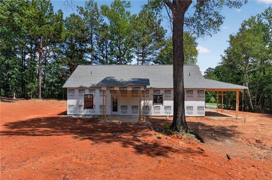 In-progress construction of a new home in , Silver Creek, GA (Image 28).