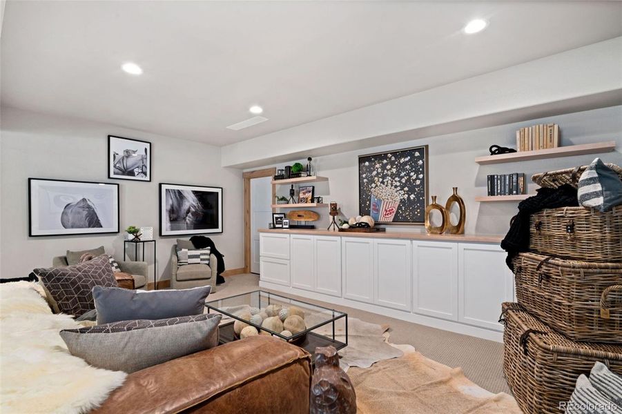 Built-in Entertainment Center built by Tharp Cabinets