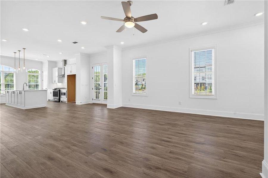 Spacious, unfurnished interior of a new home in Waterhaven, Cumming (Image 47). Spacious, unfurnished interior of a new home in Waterhaven, Cumming (Image 47).