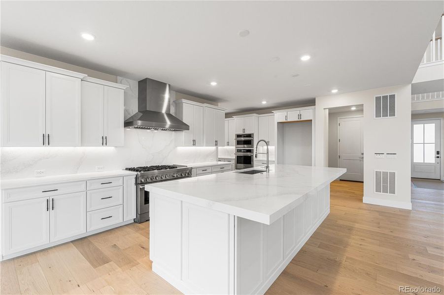 Furnished interior view inside a new home in Luxe at The Canyons, Castle Pines (Image 35).