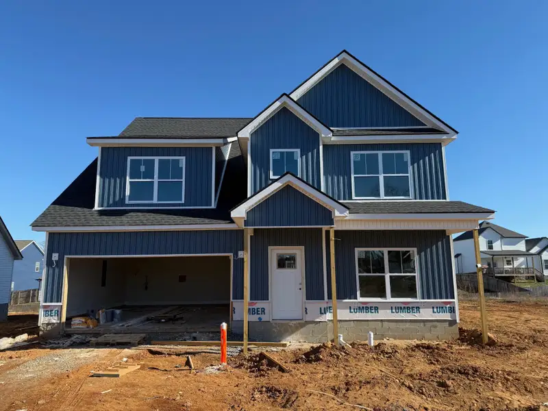 In-progress construction of a new home in Cherry Fields, Clarksville, TN (Image 3). In-progress construction of a new home in Cherry Fields, Clarksville, TN (Image 3).