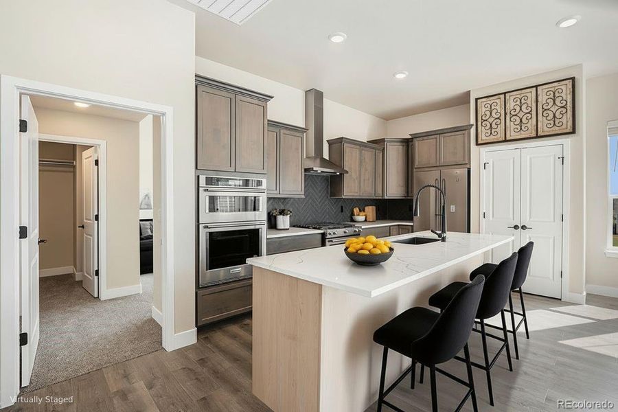Furnished interior view inside a new home in , Arvada (Image 16).