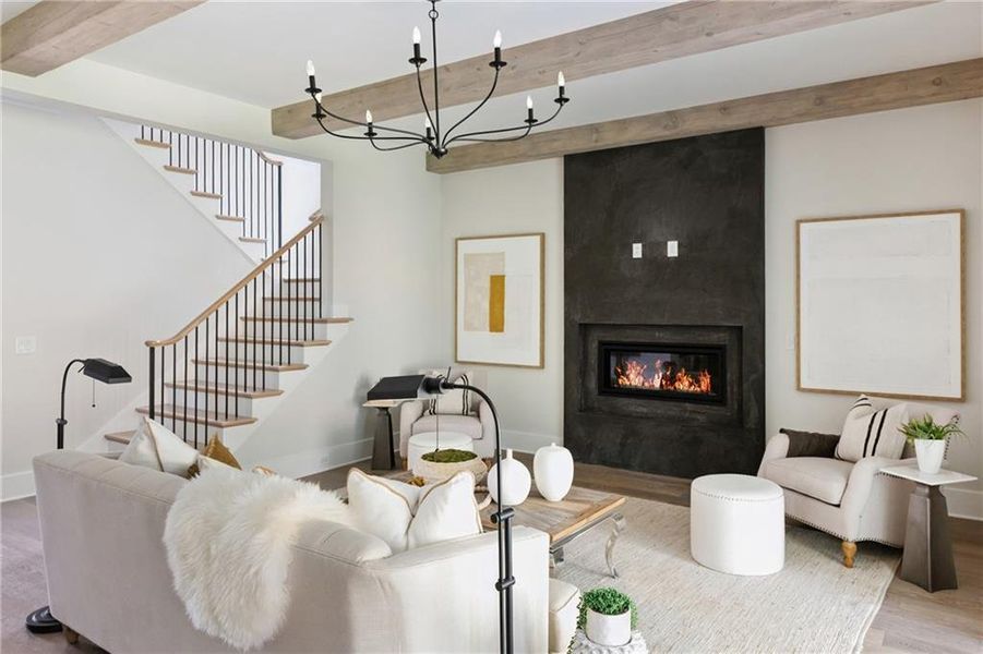 Furnished interior view inside a new home in , Acworth (Image 18). Furnished interior view inside a new home in , Acworth (Image 18).