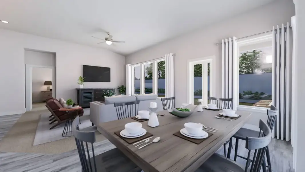 Representative furnished interior of a home built from the Ava by Tri Pointe Homes in View at the Reserve, Mansfield (Image 9). Representative furnished interior of a home built from the Ava by Tri Pointe Homes in View at the Reserve, Mansfield (Image 9).