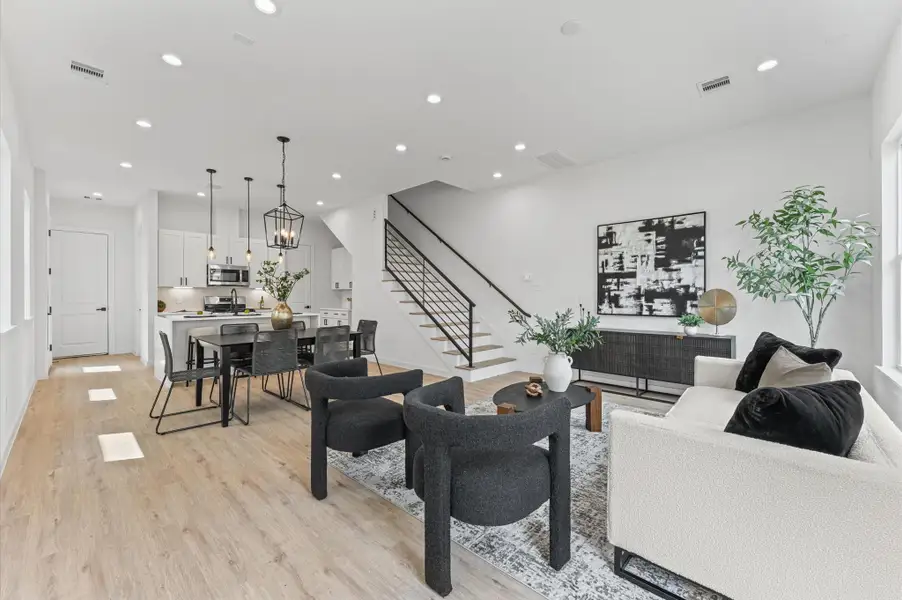 Furnished interior view inside a new home in , Houston (Image 8). Furnished interior view inside a new home in , Houston (Image 8).