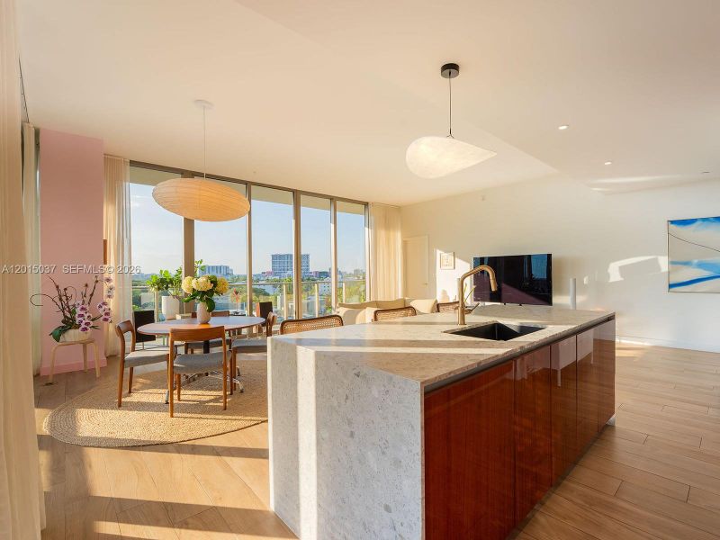 Furnished interior view inside a new home in , Miami (Image 33).
