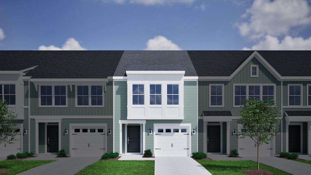Representative exterior photo of a completed home built from the Foxglove - Genesis Value Collection by Mungo Homes in Westview, Charlotte, NC (Image 14).