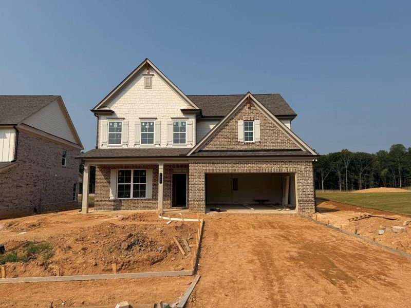 In-progress construction of a new home in , Hoschton, GA (Image 44).