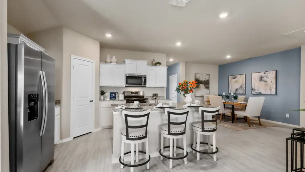 Furnished interior view inside a new home in Rosewood at Beltmill, Fort Worth (Image 5).