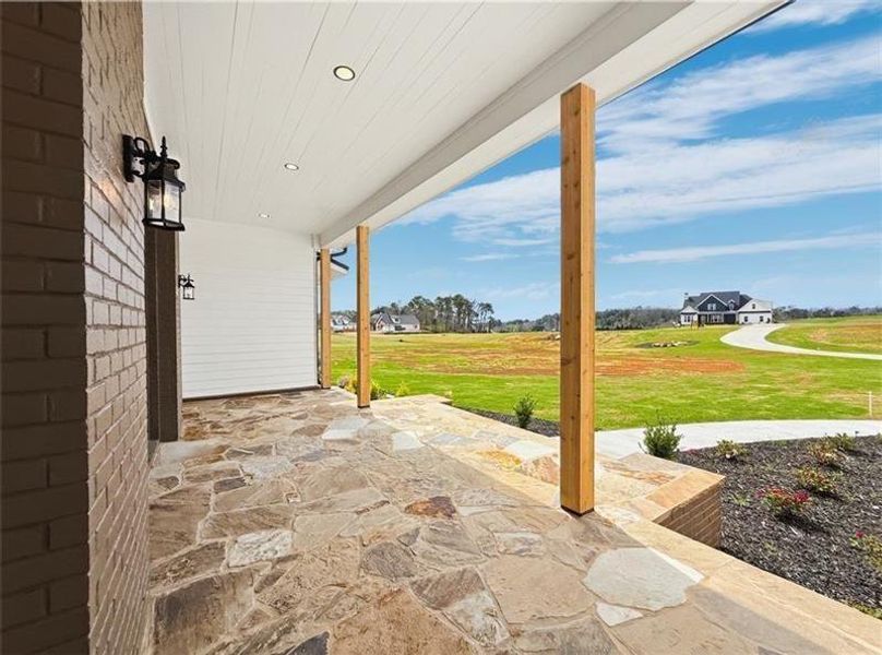 Exterior details and patio area of a home in , Rydal (Image 33).