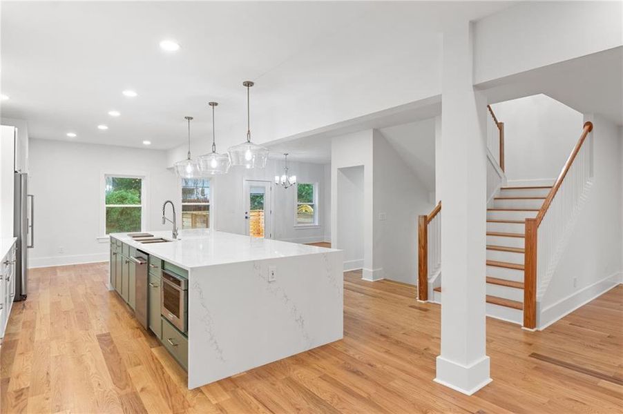 Furnished interior view inside a new home in , Atlanta (Image 8).