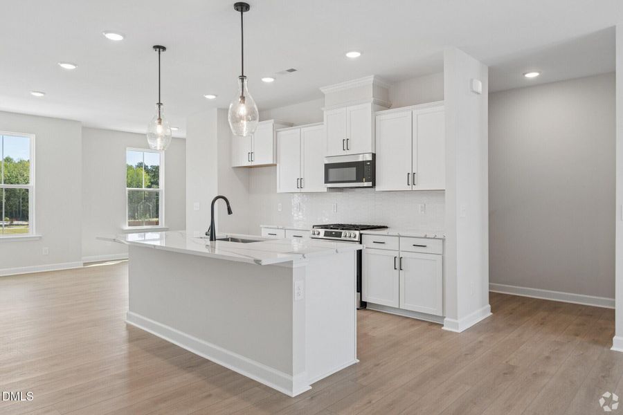 Furnished interior view inside a new home in Forestville Yard Townhomes, Knightdale (Image 7).