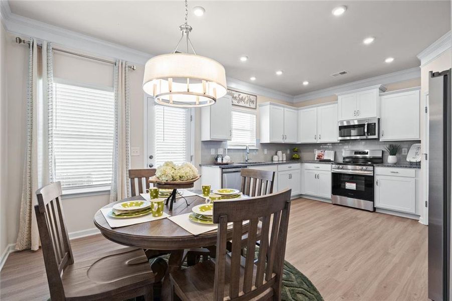 Furnished interior view inside a new home in Johnson Crossing, Cartersville (Image 26).