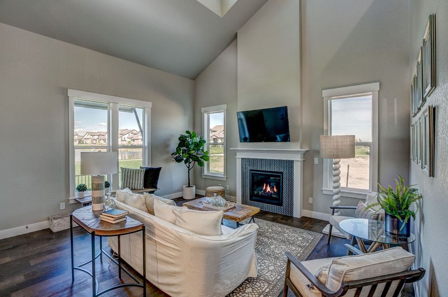 Representative furnished interior of a home built from the The Avalon by Landmark Homes in Vernazza, Windsor (Image 4).