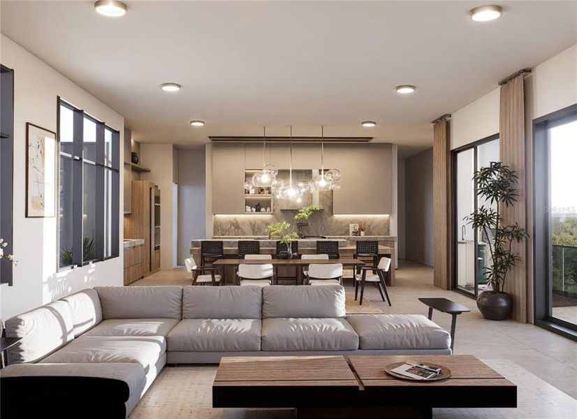 Furnished interior view inside a new home in , Sarasota (Image 6).