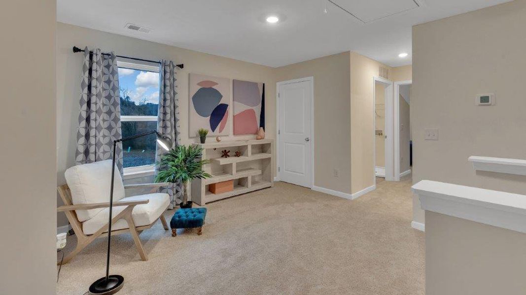 Furnished interior view inside a new home in The Hideaway at Fox Meadows, Bluff City (Image 20).