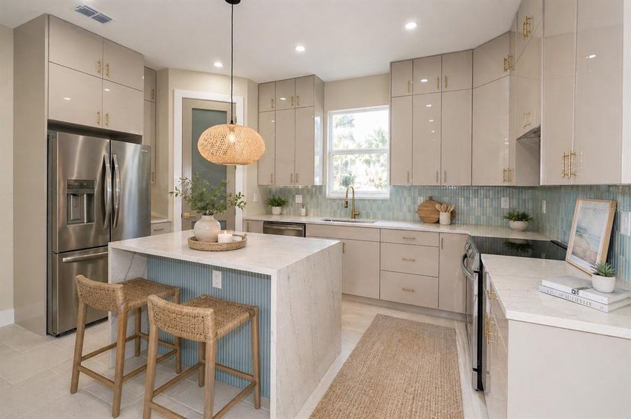 Furnished interior view inside a new home in , Tampa (Image 8).