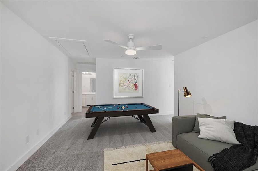 Furnished interior view inside a new home in Heritage Ranch, Sherman (Image 27). Furnished interior view inside a new home in Heritage Ranch, Sherman (Image 27).