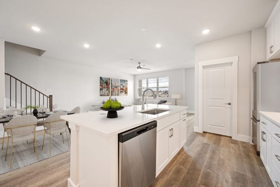 Furnished interior view inside a new home in Mosaic, Prosper (Image 11).