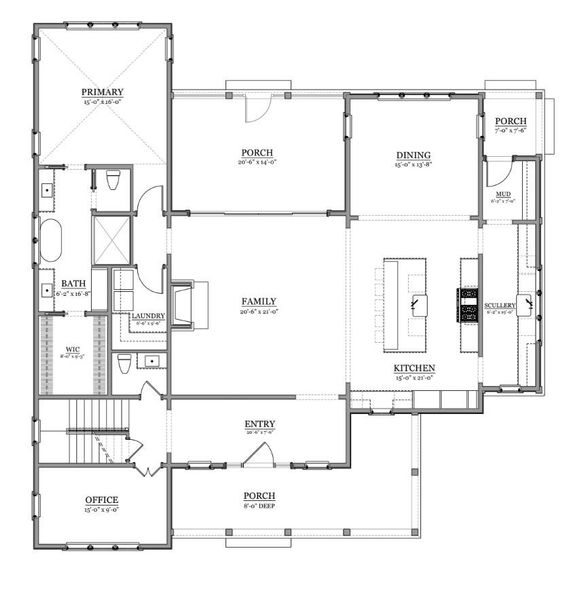 2D floor plan layout of this home in , Mount Pleasant, SC (Image 5).
