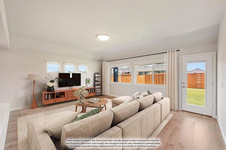 Furnished interior view inside a new home in Eagle Glen Elements, Alvarado (Image 20).