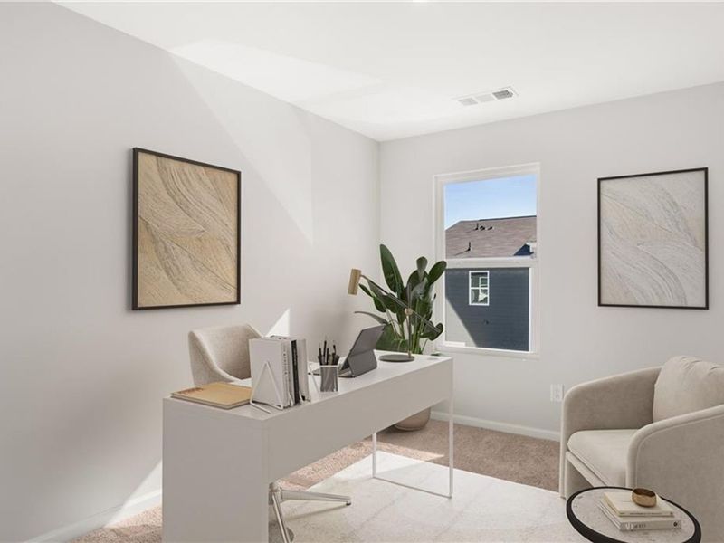 Furnished interior view inside a new home in Stegall Village, Emerson (Image 15). Furnished interior view inside a new home in Stegall Village, Emerson (Image 15).