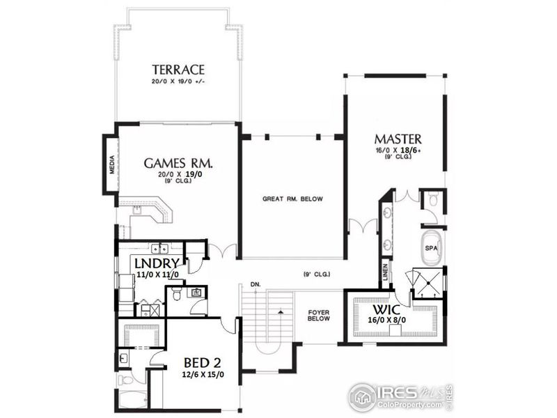 Upper Floor plan (Floor plan does not represent pictures perfectly)