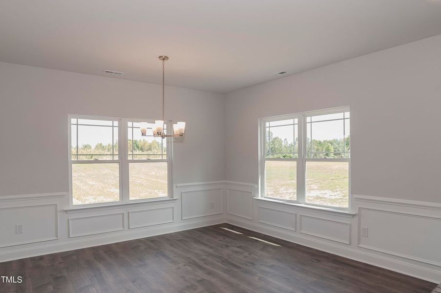 Representative unfurnished interior of a home built from the 2505 by Adams Homes in Williams Ridge, Bailey (Image 18). Representative unfurnished interior of a home built from the 2505 by Adams Homes in Williams Ridge, Bailey (Image 18).