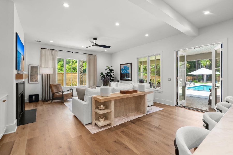Furnished interior view inside a new home in , Johns Island (Image 51).