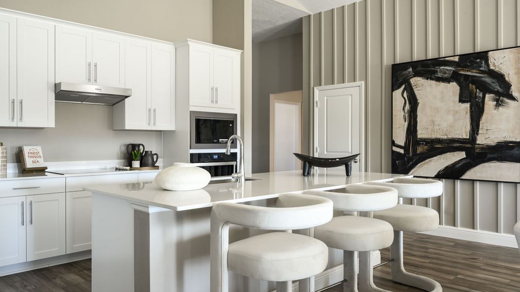 Representative furnished interior of a home built from the Jazmin by Casa Fresca Homes in Pasadena Landing, Wesley Chapel (Image 6).