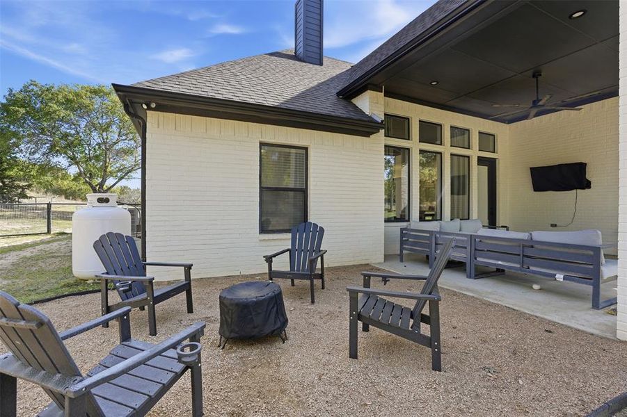 Exterior details and patio area of a home in , Azle (Image 4). Exterior details and patio area of a home in , Azle (Image 4).