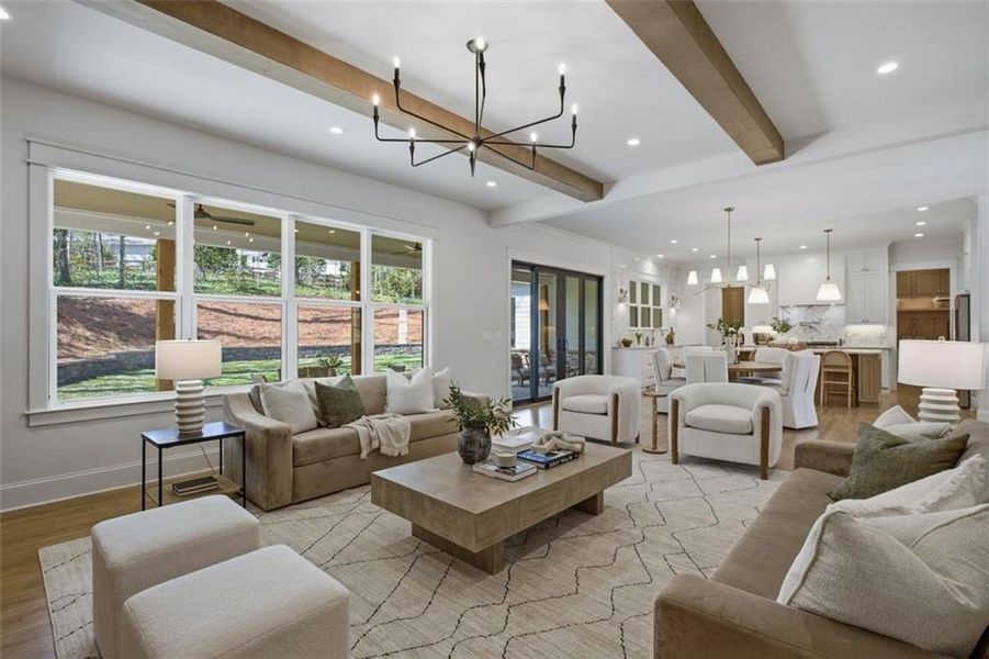 Furnished interior view inside a new home in , Marietta (Image 9).