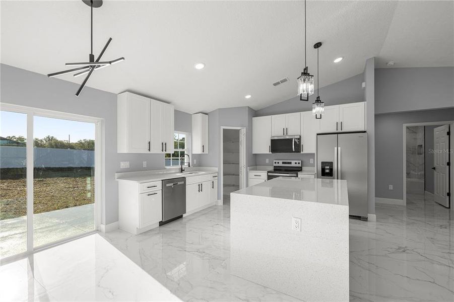 Furnished interior view inside a new home in , Ocala (Image 6).