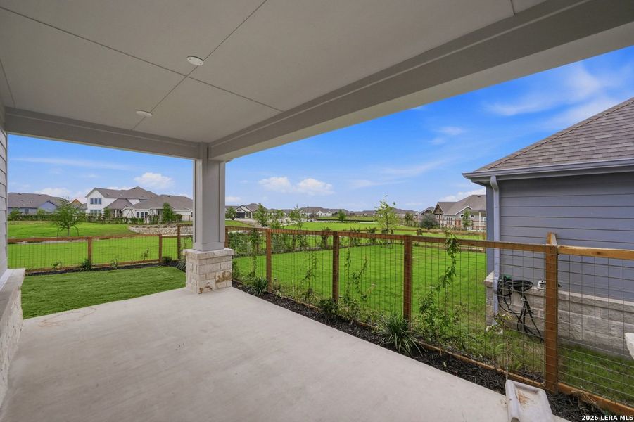 Exterior details and patio area of a home in The Crossvine, Schertz (Image 19). Exterior details and patio area of a home in The Crossvine, Schertz (Image 19).