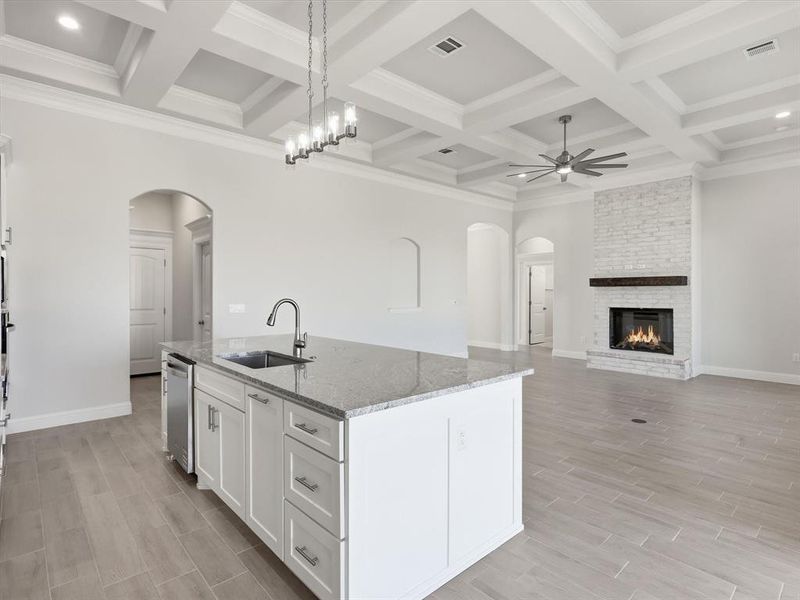 Furnished interior view inside a new home in , Weatherford (Image 11).