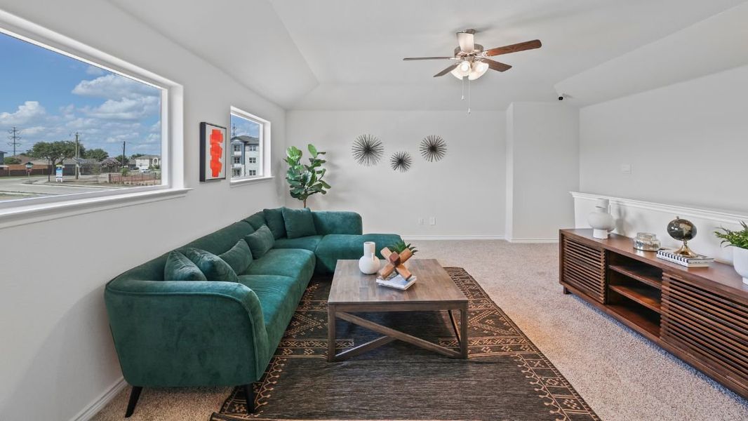 Furnished interior view inside a new home in Prairie Oaks, Oak Point (Image 13).