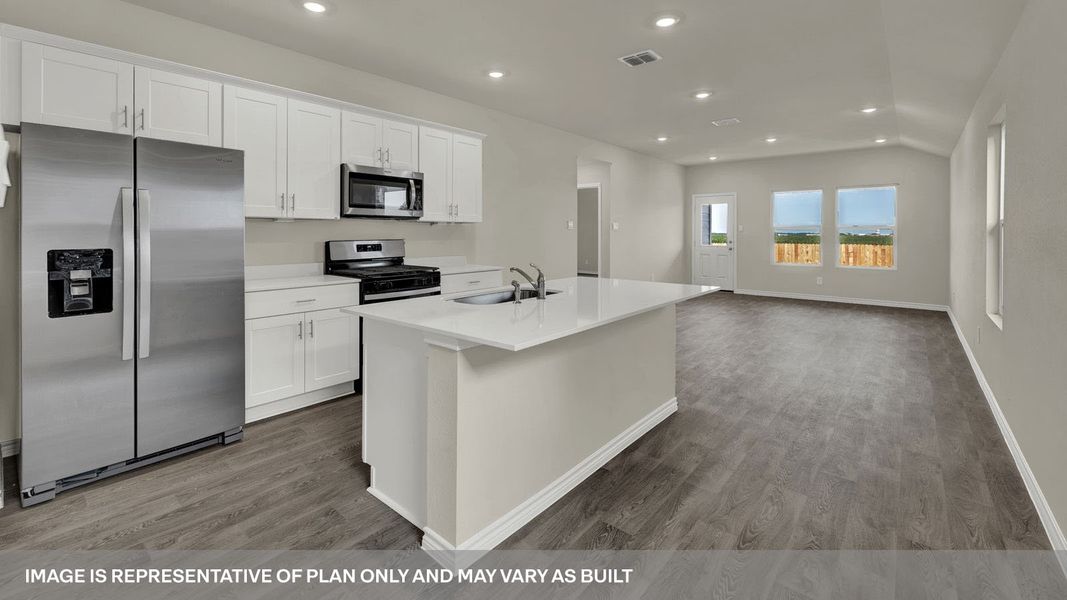 Furnished interior view inside a new home in Whisper South, San Marcos (Image 6).