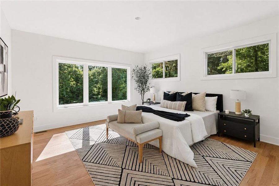 Furnished interior view inside a new home in , Atlanta (Image 7).