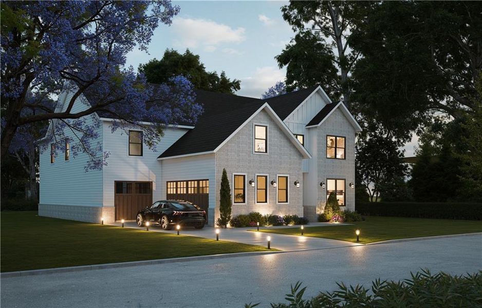 Front exterior of a new home in , Sugar Hill, GA, highlighting curb appeal (Image 22).