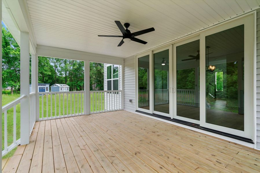 Exterior details and patio area of a home in , Charleston (Image 27).