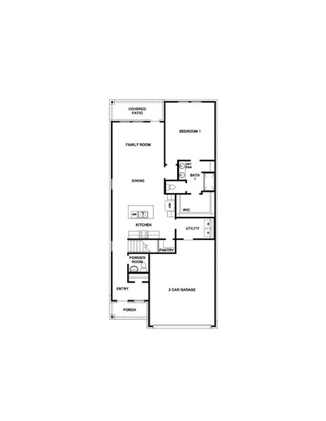 2D floor plan layout for the X30F by D.R. Horton in Granger Pines, Conroe, TX (Image 5). 2D floor plan layout for the X30F by D.R. Horton in Granger Pines, Conroe, TX (Image 5).