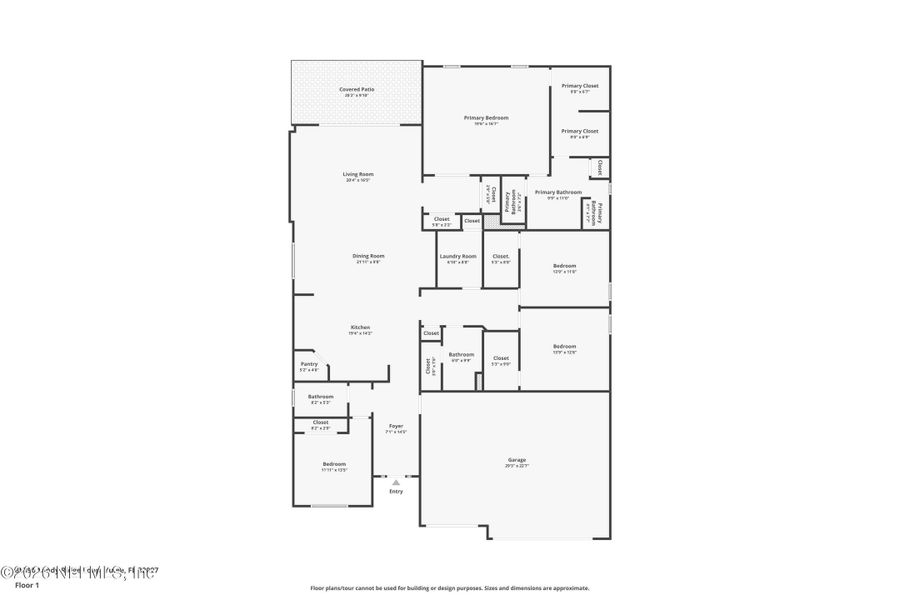 2D floor plan layout of this home in , Yulee, FL (Image 5).